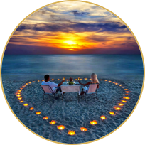 cena romantica en holbox